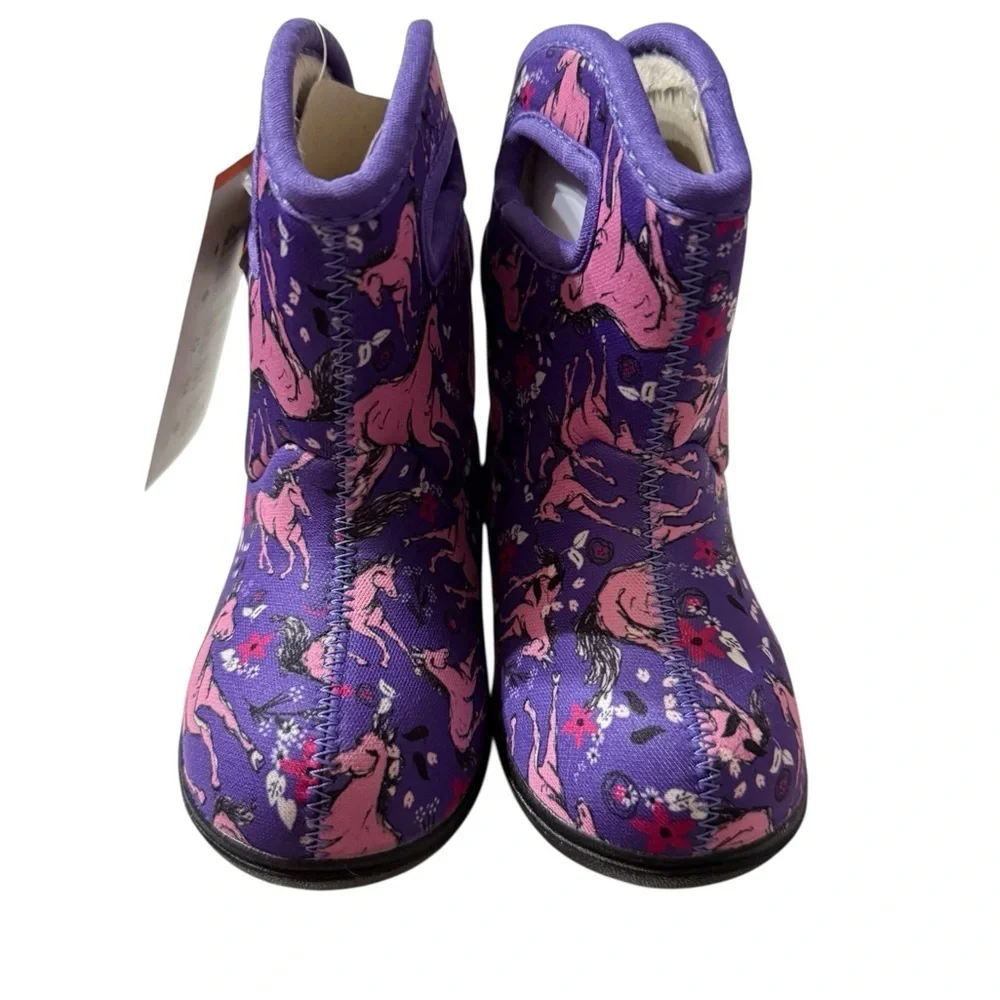 BOGS · Purple Unicorn Waterproof Boots · Kids Size 7